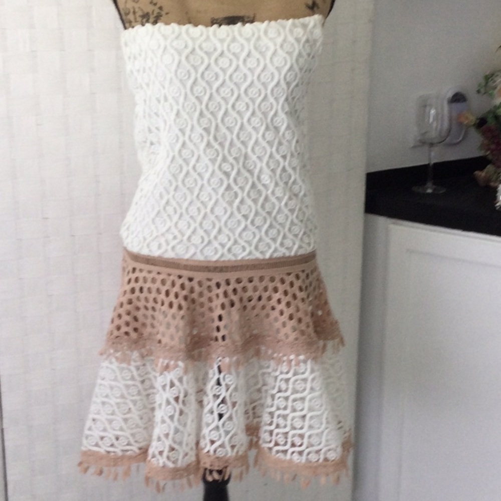 Woman’s INA Sexy Strapless Dress size M see through bottom of dress washable#511